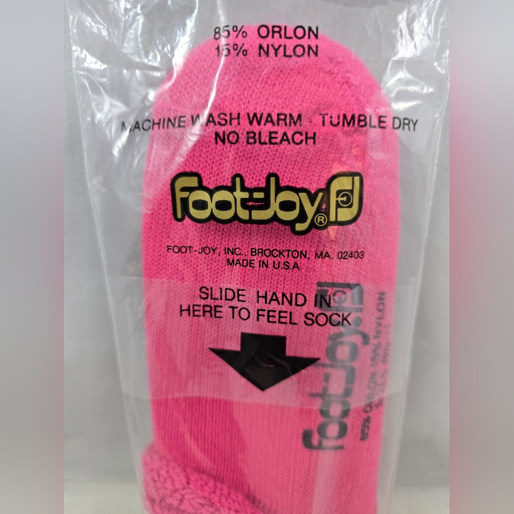 FootJoy Women's Pink Roll Top Sport Socks - Picture 4 of 8